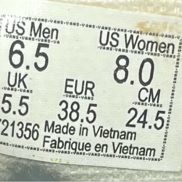 Vans Off the Wall Low Top Lace Up Sneaker “Odd Future” Blue Donuts Womens 8 - Picture 8 of 8